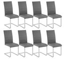 Lot De 8 Chaises Bettina - Gris