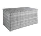 Coffre De Jardin Oslo Structure En Aluminium 145x82,5x79,5cm - Gris Clair