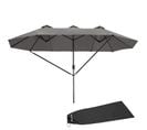 Parasol Silia En Aluminium 460 X 270 Cm - Gris