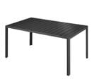 Table De Jardin Bianca 150 X 90 Cm Pieds Réglables En Hauteur - Noir/noir