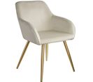 Chaise Marilyn Effet Velours Style Scandinave