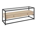 Buffet Bas Maidenhead 121,5x41,5x50,5cm - Bois Clair Industriel, Chêne Sonoma