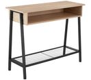 Table Console Tralee 100x35x80,5cm - Bois Clair Industriel, Chêne Sonoma