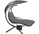 Fauteuil Suspendu Elaria Avec Pare-soleil Et Poche Latérale - Gris