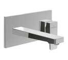 Mitigeur Lavabo Mural  Architectura Square Avec Vidage Push Open Chrome