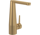 Mitigeur Lavabo Conum Ouverture Côté Avec Vidage Push Open Brushed Gold