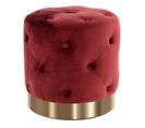 Pouf Rond Design "piano" 40cm Bordeaux