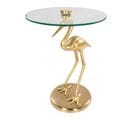 Table D'appoint Design "animality Oiseau" 58cm Or