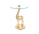Table D'appoint Design "animality Girafe" 58cm Or