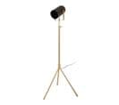 Lampadaire Industriel "celeste" 163cm Noir et Or