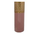 Vase Rond Design "decoa" 60cm Rose et Or