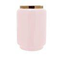 Vase En Fer Design "ulte" 20cm Rose et Or