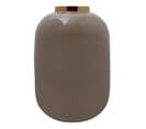 Vase Rond Déco "polko" 25cm Taupe et Or