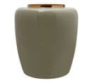 Vase Rond Design "tribuna" 36cm Menthe et Or