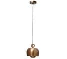 Lampe Suspension Design "industriel" 22cm Cuivre