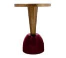 Table D'appoint Design "salys" 56cm Vieux Rose et Prune