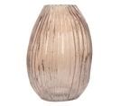 Vase Design En Verre Soufflé "sidney" 25cm Rose