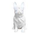 Sculpture Design Chien "dude" 37cm Blanc