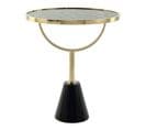 Table D'appoint Design "rocio" 54cm Noir et Or