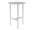 Table D'appoint Ronde Design "pema" 54cm Argent