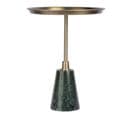 Table D'appoint Design "grant" 51cm Noir et Or