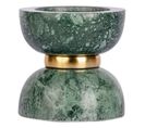 Bougeoir Design En Marbre "satori" 12cm Vert