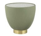 Table D'appoint Design "jokai" 47cm Vert et Or