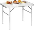 Table De Camping En Aluminium Et Mdf.table De Jardin Pliable. Hauteur Réglable