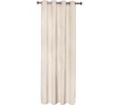 1 Pc Rideau Occultant En Velours Avec Oeillets 140x225cm Beige