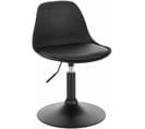 Tabouret De Bar En Similicuir Chaise De Bar Tabouret Rotatif Pour Bar-cuisine-bistro Comptoir-noir