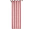 1 Pc Rideau Occultant Avec Oeillets En Velours Rose 140x270cm