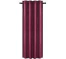 1 Pc Rideau Occultant Avec Ruban Transparent En Velours 140x270cm Bordeaux