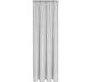 1 Pièce Rideau Voilage En Polyester  Avec Ruban Fronceur.semi-transparent.gris Clair 135x175cm