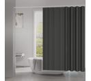 Rideau De Douche .rideau De Baignoire 100% Polyester Avec Oeillets 120x180 cmgris Foncé