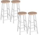 Lot De 4 Tabourets De Bar.tabouret De Bistrot.chaise Stable+durable.surface En Mdf.chêne Clair