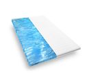 Surmatelas 90x190 Cm Moelleux, Sur-matelas En Mousse Gel Ergonomique, Confortable Et Respirant