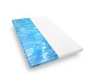 Surmatelas 80x190 Cm Mousse Gel Confort Moelleux, Surmatelas Ergonomique, Épaisseur 5 Cm