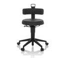 Tabouret Pivotant Top Work Flex Pu Noir