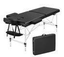 Table De Massage Pliante 2 Section 60 X 213 Cm Noir