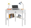 Bureau D'angle Poste De Travail Informatique Blanc