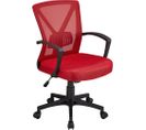 Chaise De Bureau Ergonomique Fauteuil Bureau Pivotant Rouge