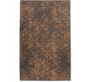 Tapis De Salon Kalev En Polyester - Noir Ébène - 120x170 Cm