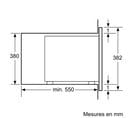 Micro-ondes encastrable BOSCH BFL550MB0 porte latéral