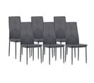 Chaises De Salle à Manger Diamond, Lot De 6, Gris