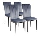 Chaises De Salle à Manger Modena, Lot De 4, Gris