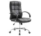 Fauteuil De Bureau Mikos En Similicuir Noir