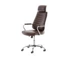 Fauteuil De Bureau  Rako Similicuir Bordeaux