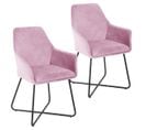 Josie Lot De 2 Chaises De Salle A Manger Rose 58 x 59 x 88 Cm