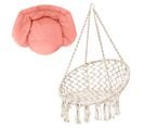 Chaise Suspendue Carrie Avec Coussin Rose