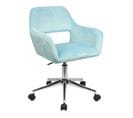 Chaise De Bureau Jill En Velours Bleu Clair